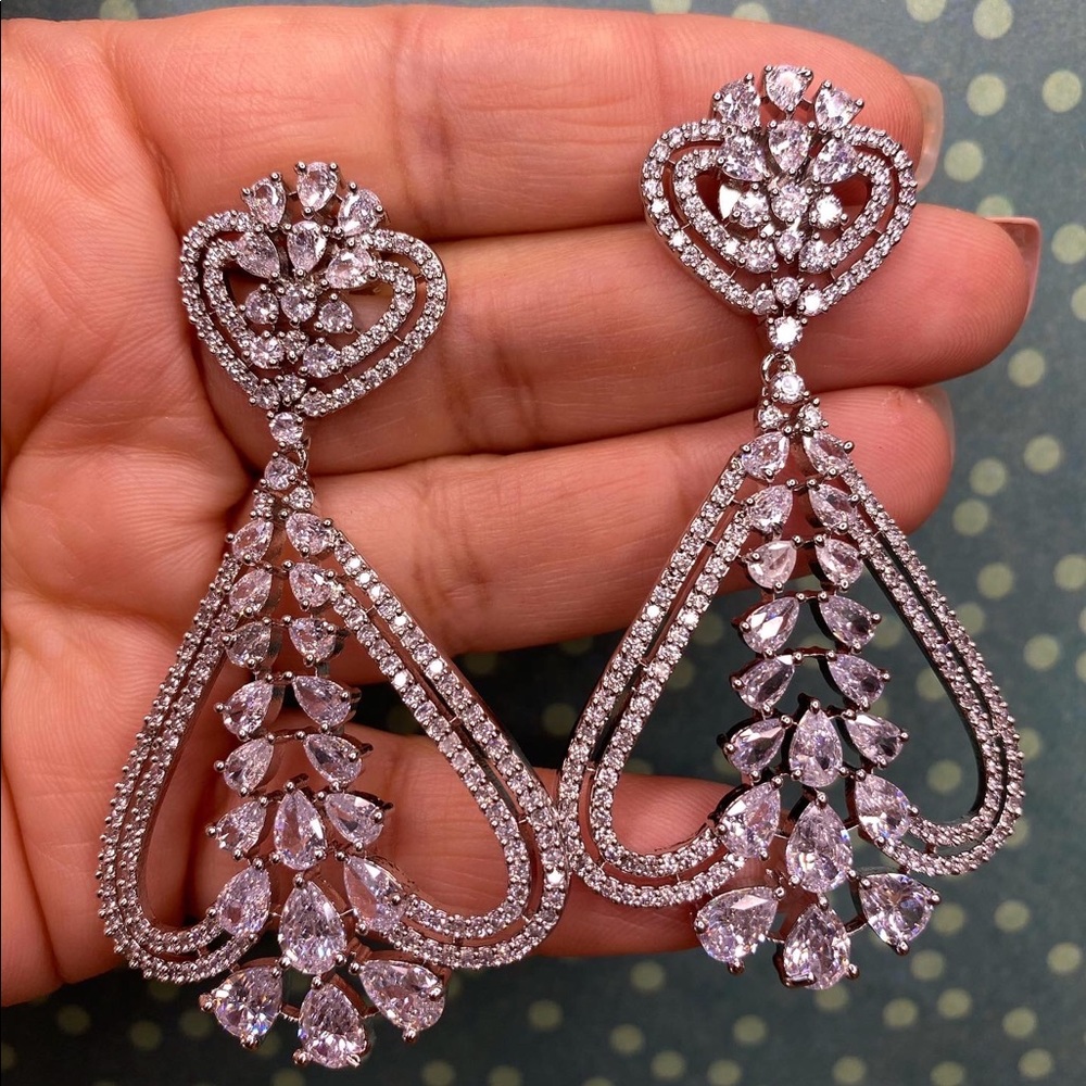 American Diamond Earrings Queenie